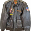 Avirex Inspired American Volunteer Group Horsehide A-2 Brown Jacket