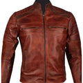 Cafe Racer Leather Jacket