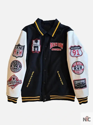 Death Row Records Wool Bomber Jacket