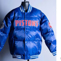 Detroit Pistons Inspired Blue Down Bubble Jacket