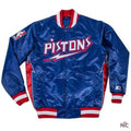 Detroit Pistons Inspired Classic Varsity Satin Jacket