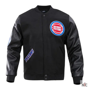 Detroit Pistons Inspired Classic Wool Varsity Jacket