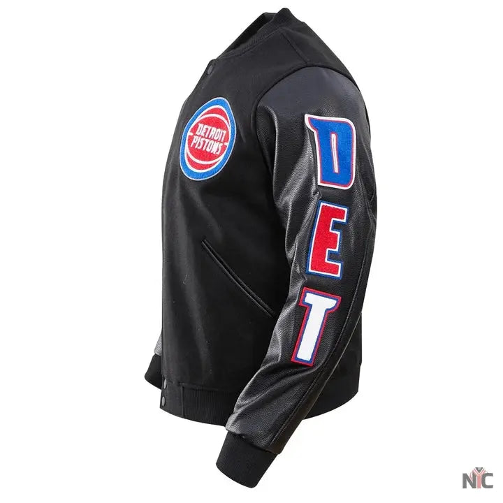 Detroit Pistons Inspired Classic Wool Varsity Jacket