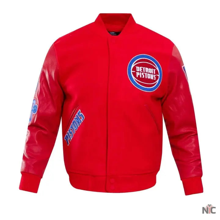 Detroit Pistons Inspired Classic Wool Varsity Jacket