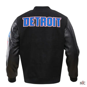 Detroit Pistons Inspired Classic Wool Varsity Jacket