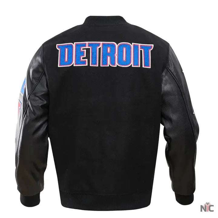 Detroit Pistons Inspired Classic Wool Varsity Jacket