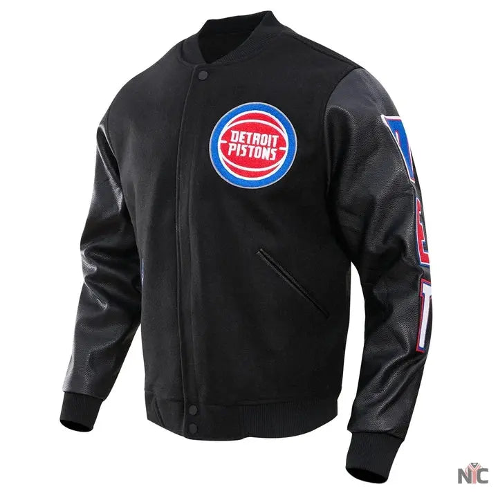 Detroit Pistons Inspired Classic Wool Varsity Jacket