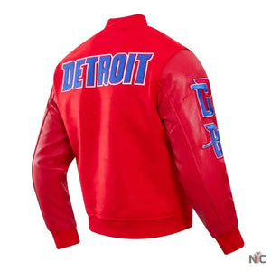 Detroit Pistons Inspired Classic Wool Varsity Jacket