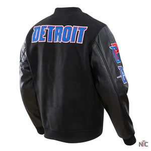 Detroit Pistons Inspired Classic Wool Varsity Jacket