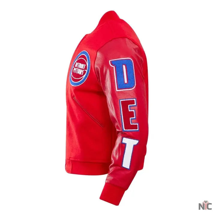 Detroit Pistons Inspired Classic Wool Varsity Jacket