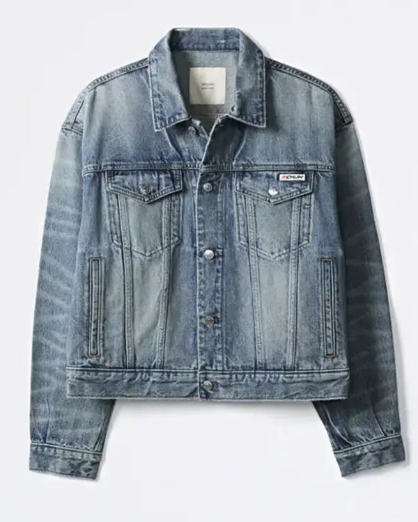 Jungkook Blue Denim Trucker Jacket - view 3