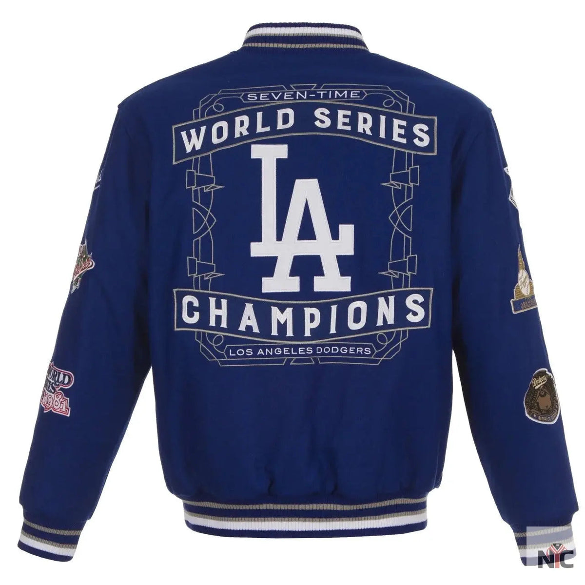 Dodgers Inspired Authentic Jh Design Championship Varsity Jacket