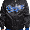 Dodgers Inspired Black Satin Jacket