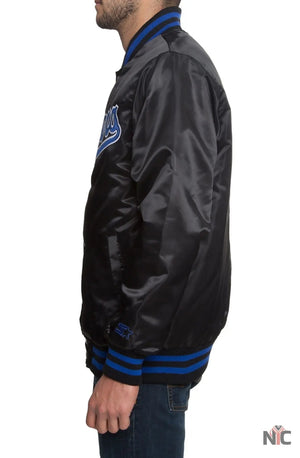 Dodgers Inspired Black Satin Jacket