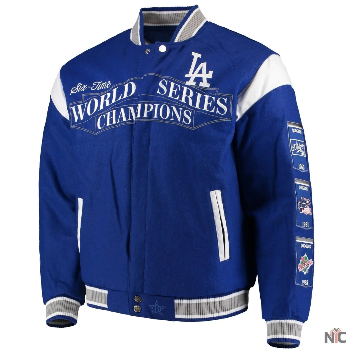 Dodgers Inspired Commemorative Championship Varsity Jacket