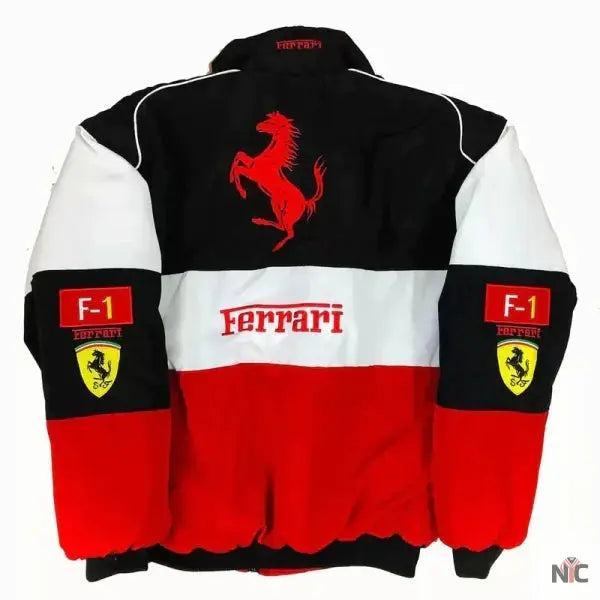Ferrari F1 90s Vintage Racing Bomber Jacket