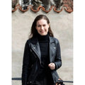 Kaja Kallas Black Biker Jacket