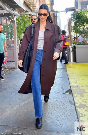 Kendall Jenner Brown Trench Coat