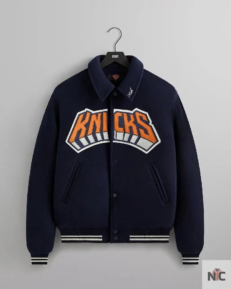 Kith For The New York Knicks Inspired Empire Wool Coaches Jacket