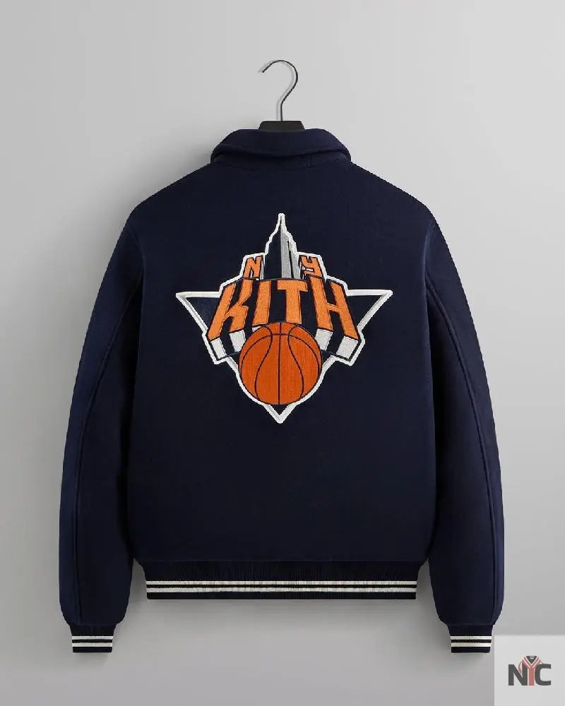 Kith For The New York Knicks Inspired Empire Wool Coaches Jacket
