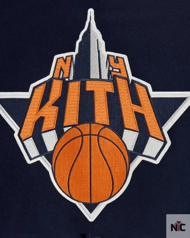 Kith For The New York Knicks Inspired Empire Wool Coaches Jacket