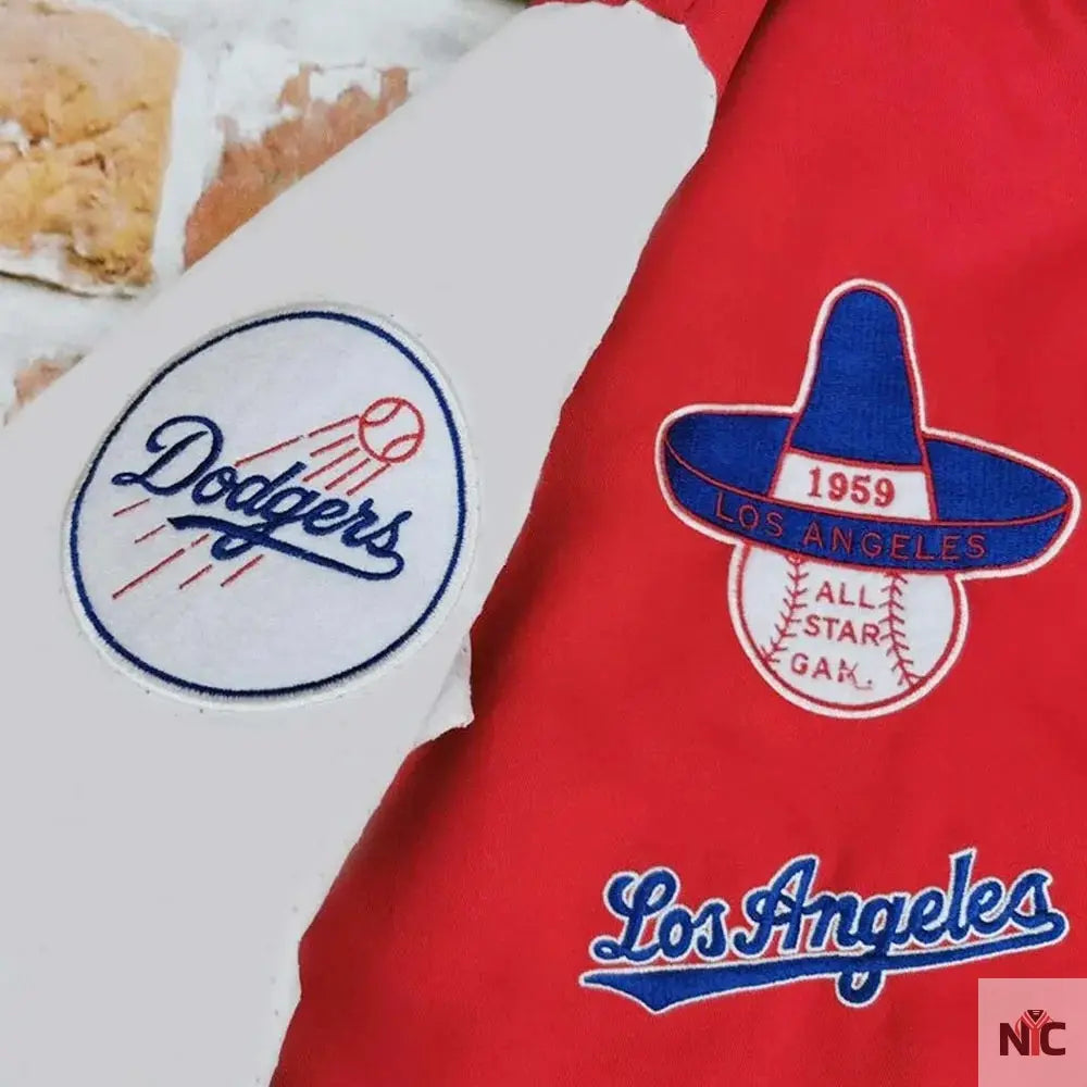 LA Dodgers Inspired 1959 and White Varsity Jacket