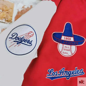 LA Dodgers Inspired 1959 and White Varsity Jacket