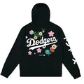 LA Dodgers Inspired Floral Black Hoodie