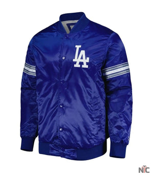 LA Dodgers Inspired Pick & Roll Royal Blue Varsity Jacket