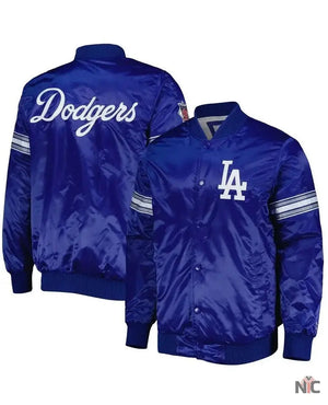 LA Dodgers Inspired Pick & Roll Royal Blue Varsity Jacket