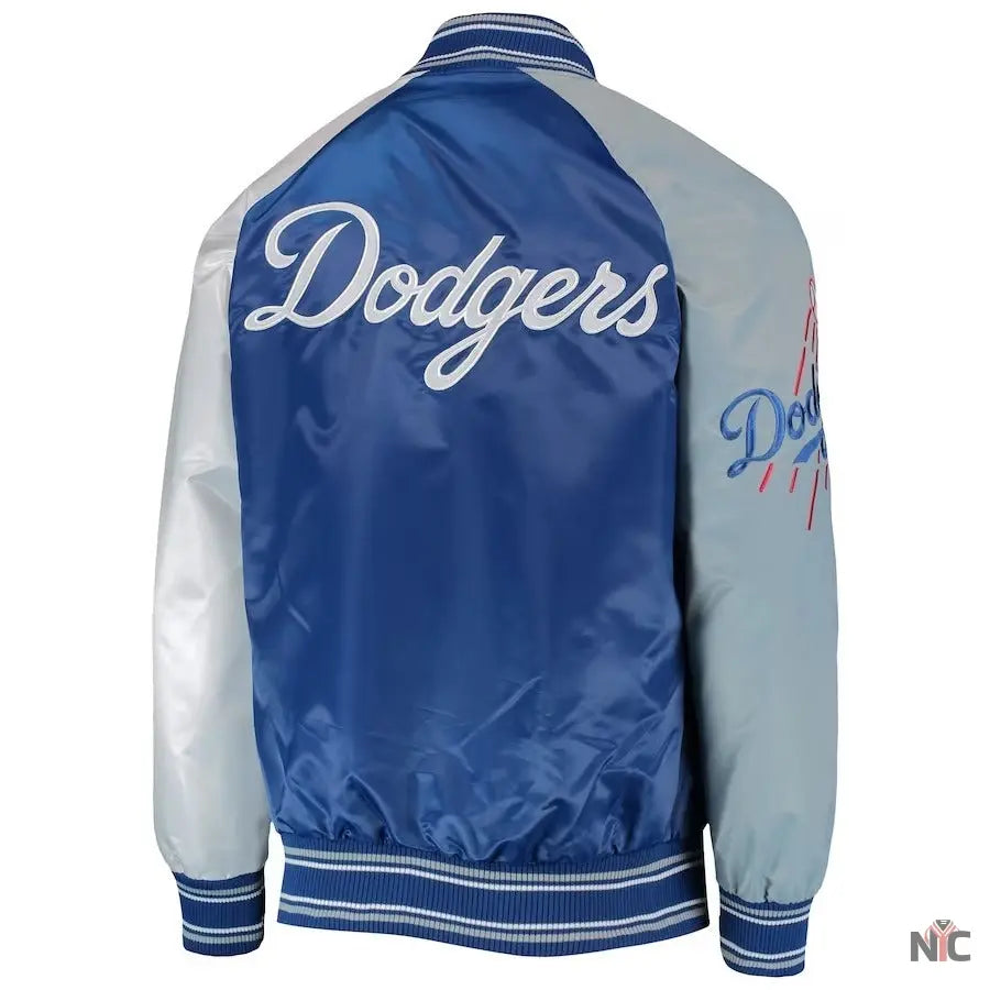 LA Dodgers Inspired Reliever Varsity Jacket