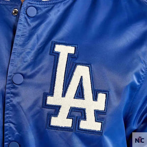 LA Dodgers Inspired World Series 1988 Varsity Satin Jacket
