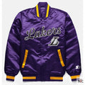 LA Lakers Inspired Exclusive Purple Satin Jacket