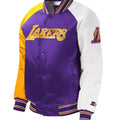 Lakers Starter Inspired Raglan Varsity Jacket