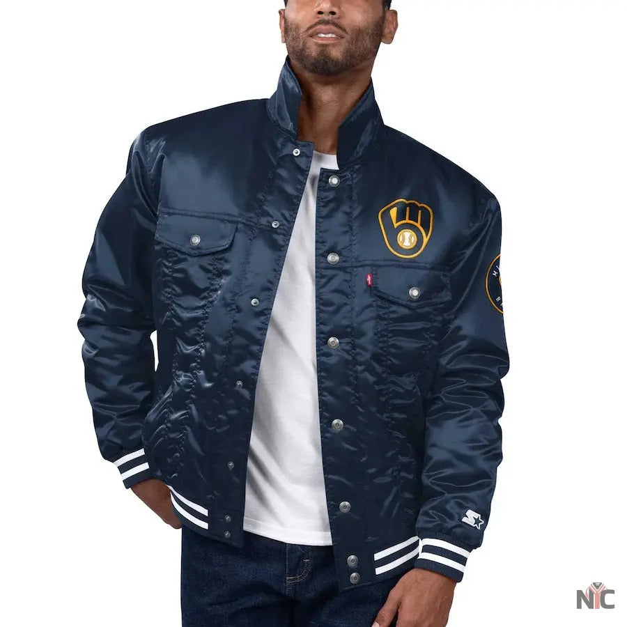 Levis x Starter Milwaukee Brewers Inspired Jacket