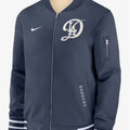 Los Angeles Dodgers Inspired Navy City Connect Bomber Jacket