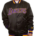 Los Angeles Lakers Inspired Black Bomber Satin Jacket