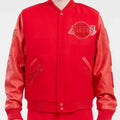 Los Angeles Lakers Inspired Classic Triple Red Varsity Jacket