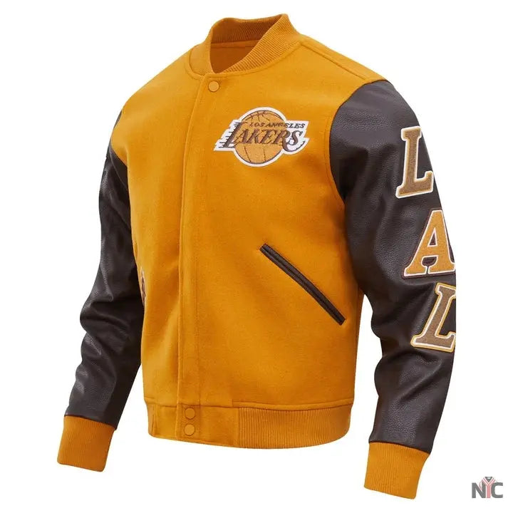 Los Angeles Lakers Inspired Classic Varsity Jacket