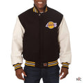 Los Angeles Lakers Inspired Domestic Wool And Leather Jacket