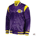 Los Angeles Lakers Inspired Force Play Purple Satin Jacket