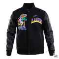 Los Angeles Lakers Inspired Gradient Logo Wool Varsity Jacket