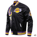 Los Angeles Lakers NBA Finals Champions Inspired Black Satin Jacket