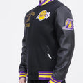 Los Angeles Lakers Inspired Retro Classic Rib Wool Varsity Jacket