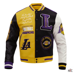 Los Angeles Lakers Inspired Varsity Jacket