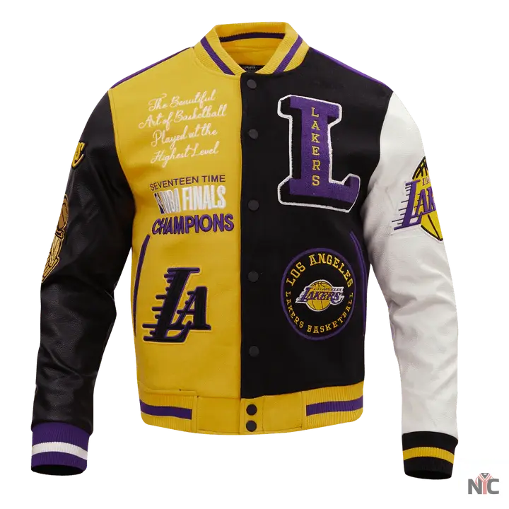 Los Angeles Lakers Inspired Varsity Jacket