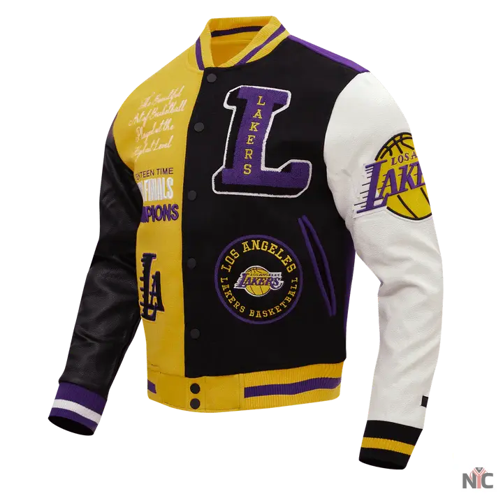 Los Angeles Lakers Inspired Varsity Jacket