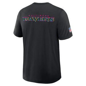 Baltimore Ravens Nike Black 2025 NFL Crucial Catch Tri-Blend Dri-FIT T-Shirt