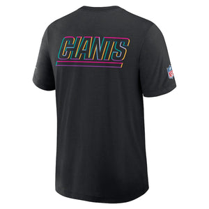 New York Giants Nike Black 2025 NFL Crucial Catch Tri-Blend Dri-FIT T-Shirt