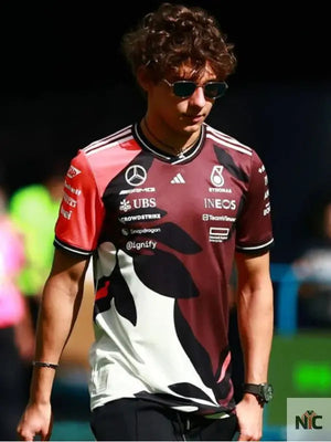 Mercedes-AMG F1 Inspired 2025 Miami GP Dark Red Jersey